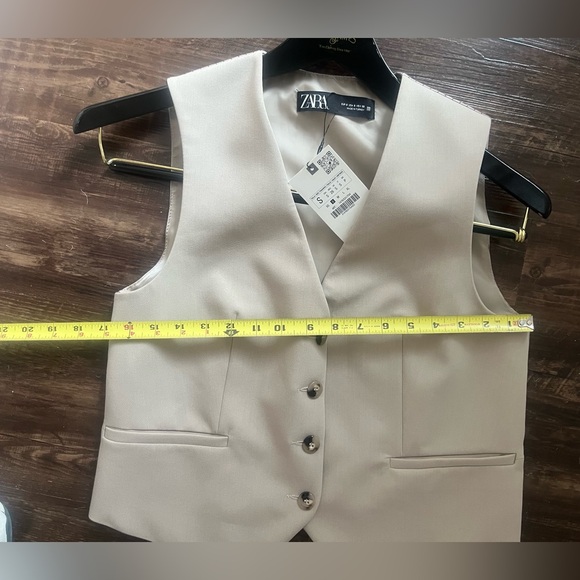 πHPπNWT Zara Tan Vest Small - Picture 7 of 8